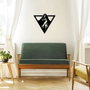 Wallity Matterhorn Escultura de Pared de Metal Negra